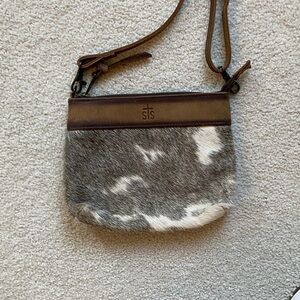 STS Ranchwear Leather and Cowhide Crossbody Bag